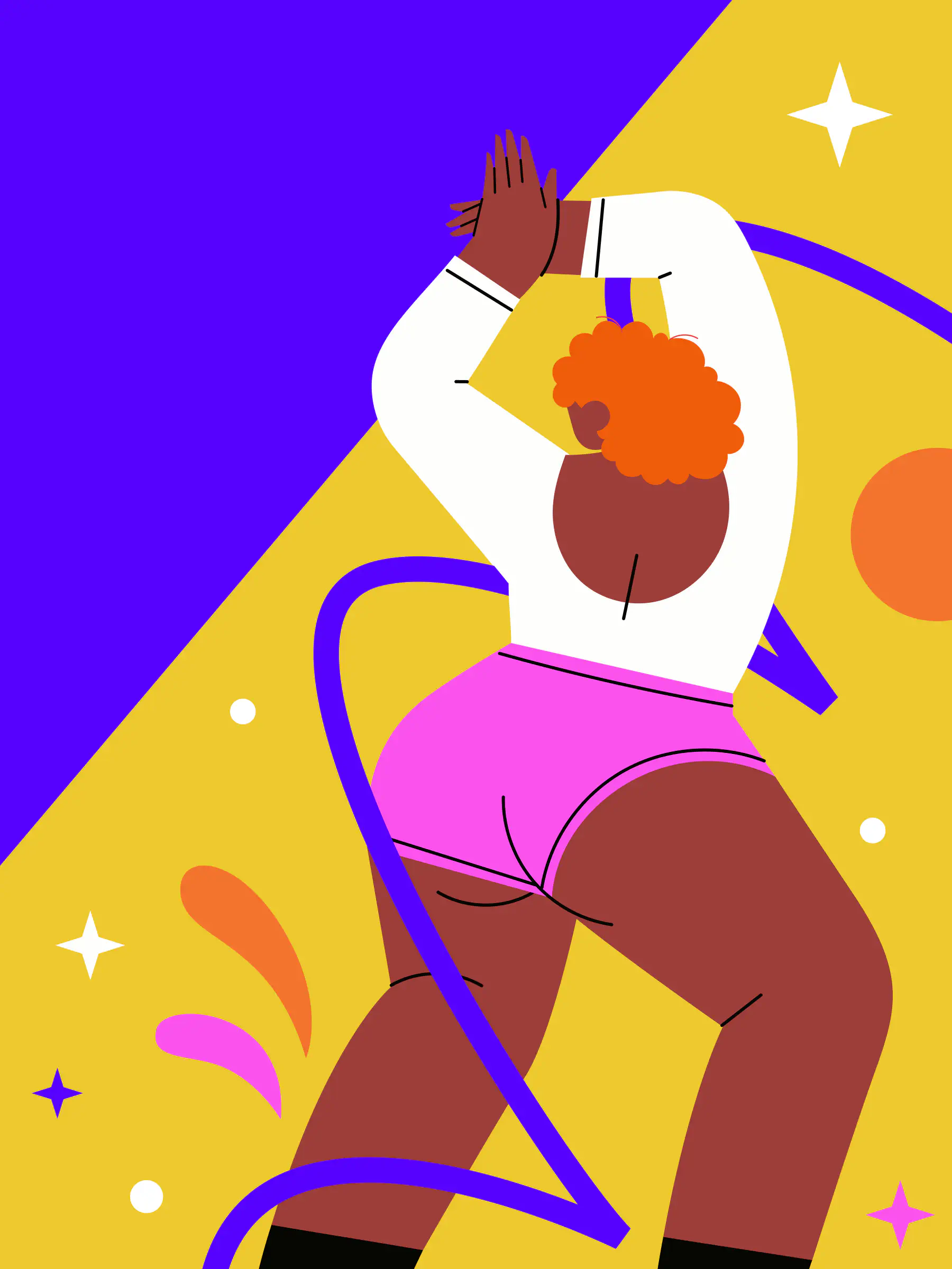 Figure of a person dancing